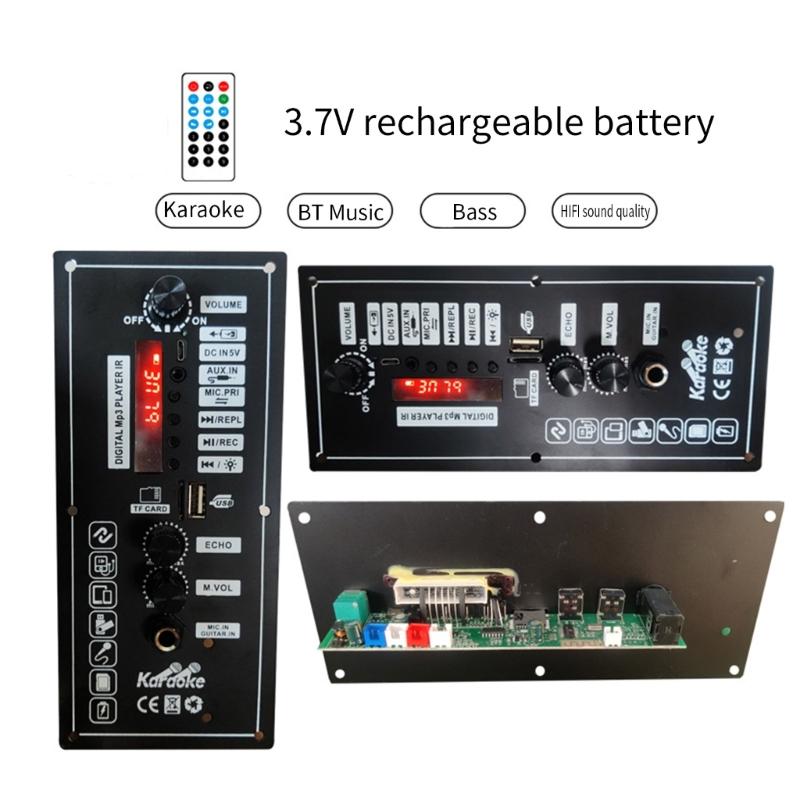 Audio Power Amplifier Board For Car, Square Dance Audio Bluetooth-compatible Speaker 3.7V-Lithium Battery Rechargeable