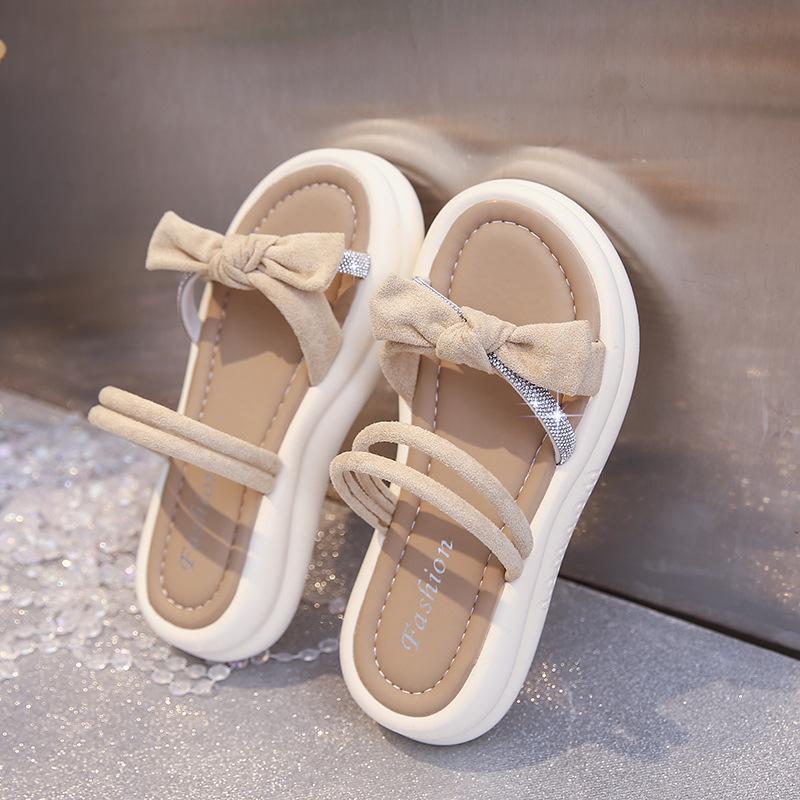 

Platform slippers women s summer wear 2025 new not tired feet fairy style Roman shoes are good to match two cool slippers 40