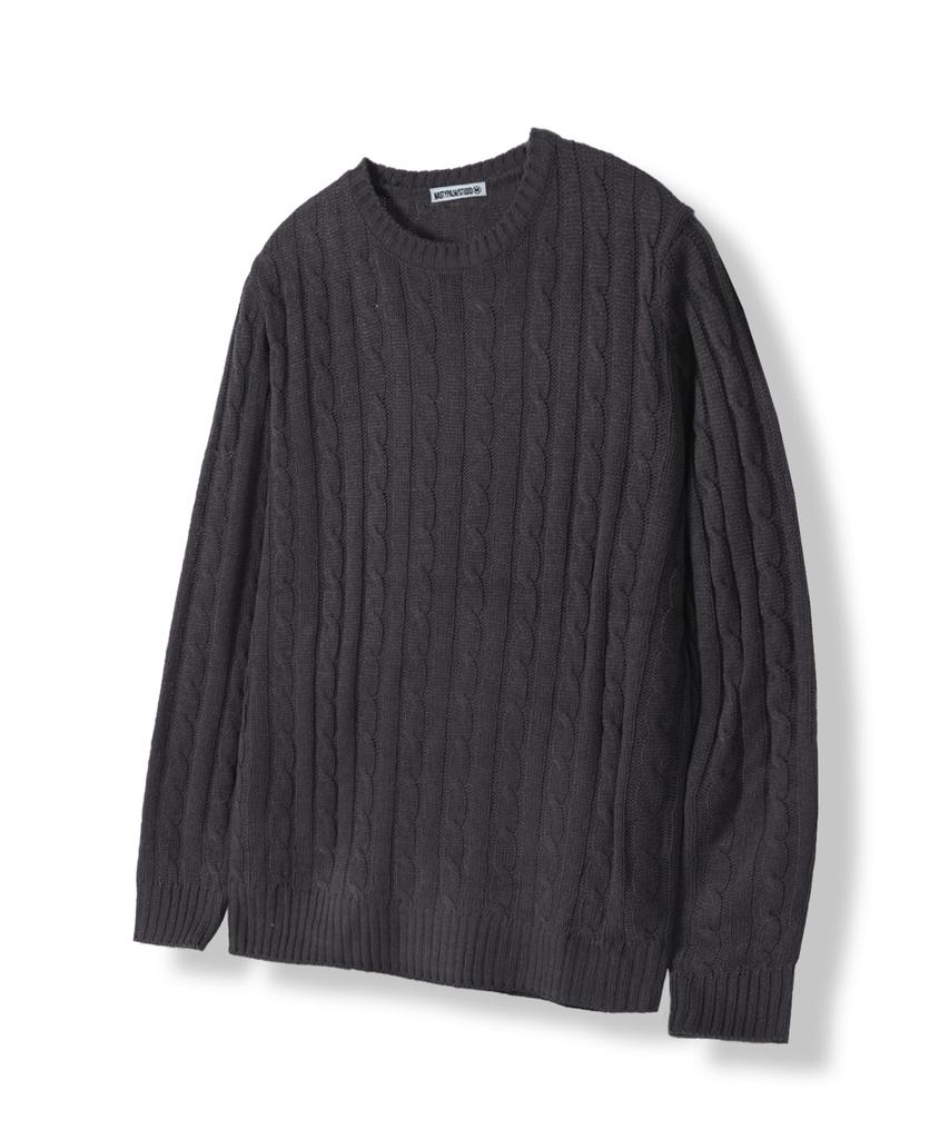 NP STUDIO [2Pack] Standard Round Cable Knit 9 Colors