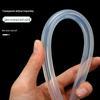 Lebensmittelechter Geruchloser Transparenter Silikonkautschukschlauch: Hoch- und Niedertemperaturbeständig, Frostschutzmittel, Erhältlich in 4/6/8/10/12 mm