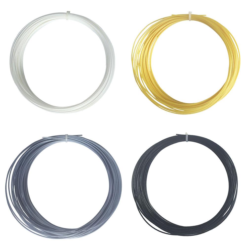 Corde de Tennis Alu Power Co-Polyester Monofilament Double Nervurée Corde de Raquette de Tennis 17G/1.25mm Pour les Passionnés de Tennis