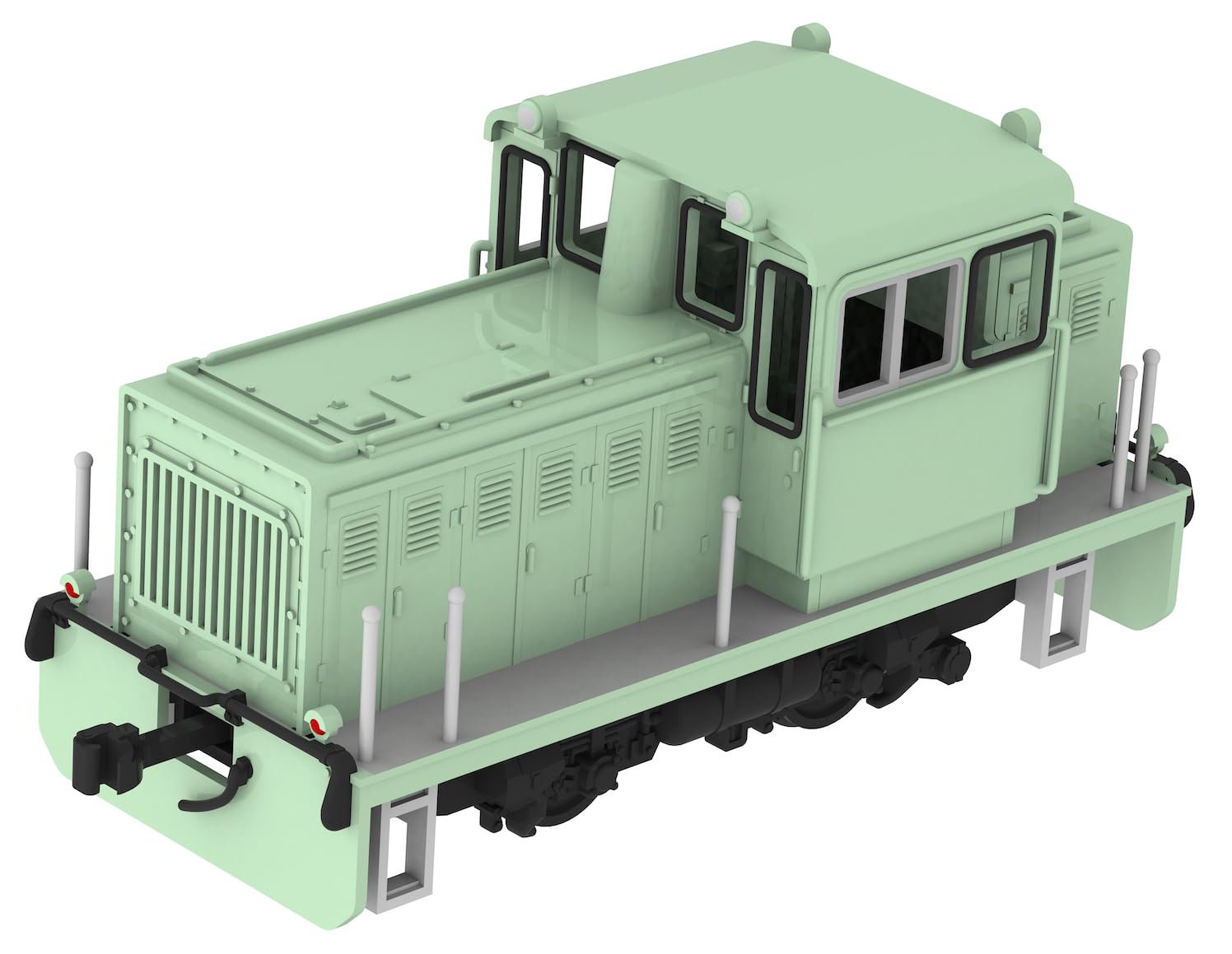 PLUM Маленький паровоз Пластиковый набор PP253 1/80 (Выпуклый Зеленый)