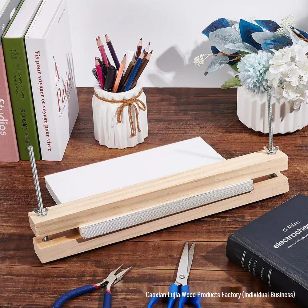 В наличии деревянный прямоугольный пресс для бумаги - Маленький бытовой пресс из массива дерева