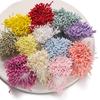 400 ks 2mm Více možností Umělé květy tyčinky Mini perlové květní pestíky Pro svatební párty Domácí dekorace DIY příslušenství
