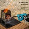 Hand-Cranked Mini Barbecue Blower for Outdoor Grilling and Kebab Cooking