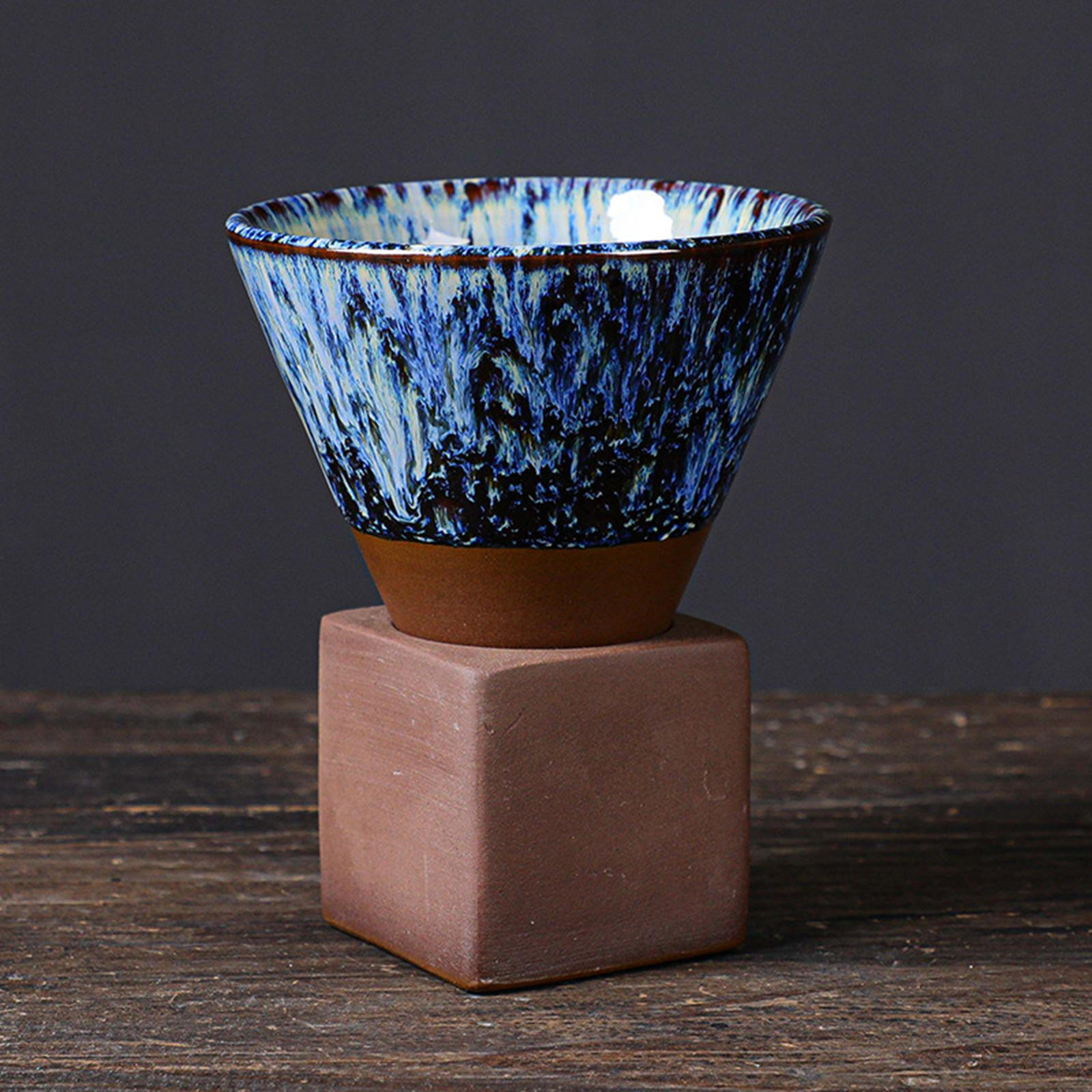 

90 мл кружка для кофе посуда для кунг-фу чай чашка Pull Flower фарфор для магазина путешествия холод Blue