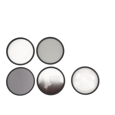 Camera Lens Filter Kit with CPL ND8 Filter 6 Points Star Filter Graduated Gray Filter Macro Filter Dust Proof Anti