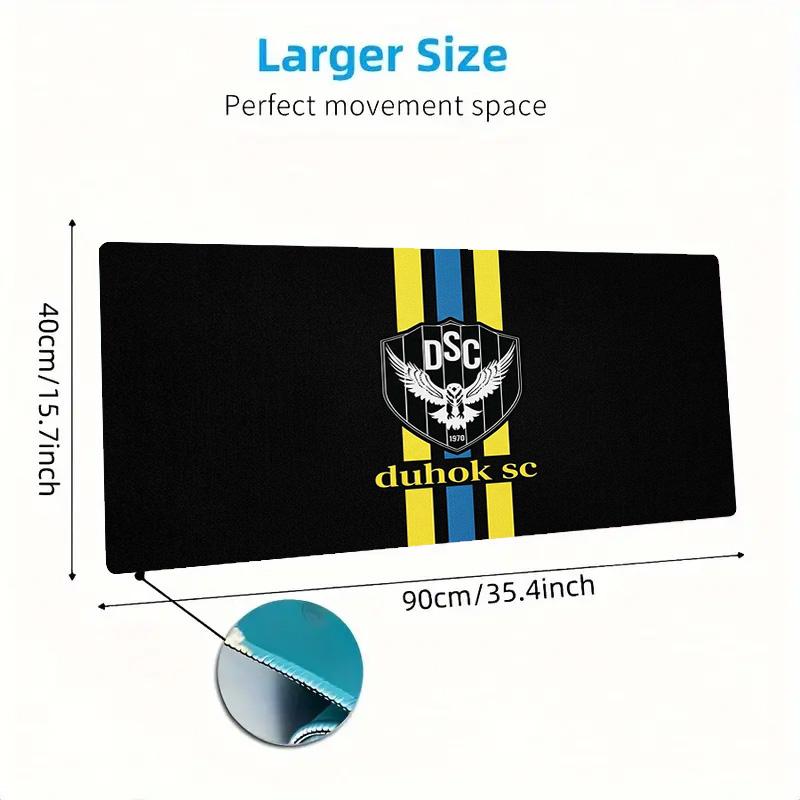 DUHOK SC Logo Color Mouse Pad Large Gaming Table Cushion Non-slip Laptop Tablet Big Mousepad XXL Mat Mini PC Playmat With Lock Edge