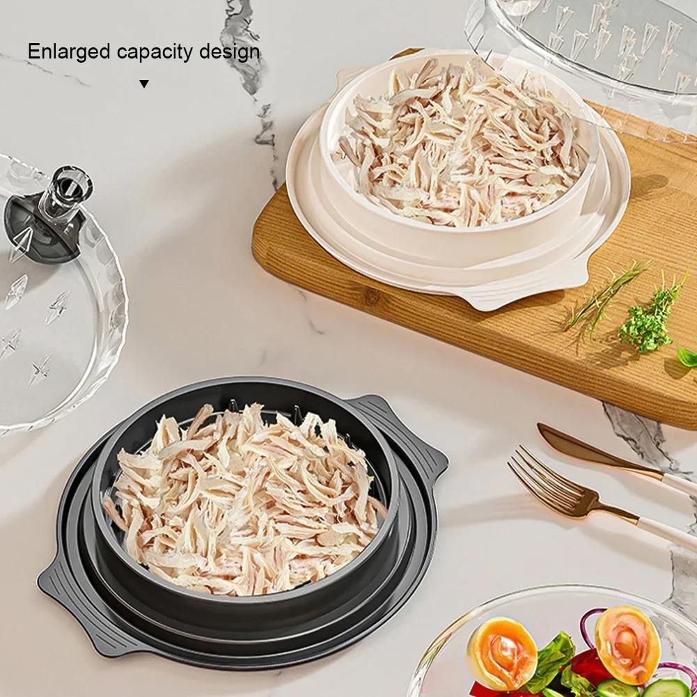 Chicken Shredder Tool Meat Breast Shredding Separation Mincing Grinder Machine With Lid For Shredding Chicken Pork Beef