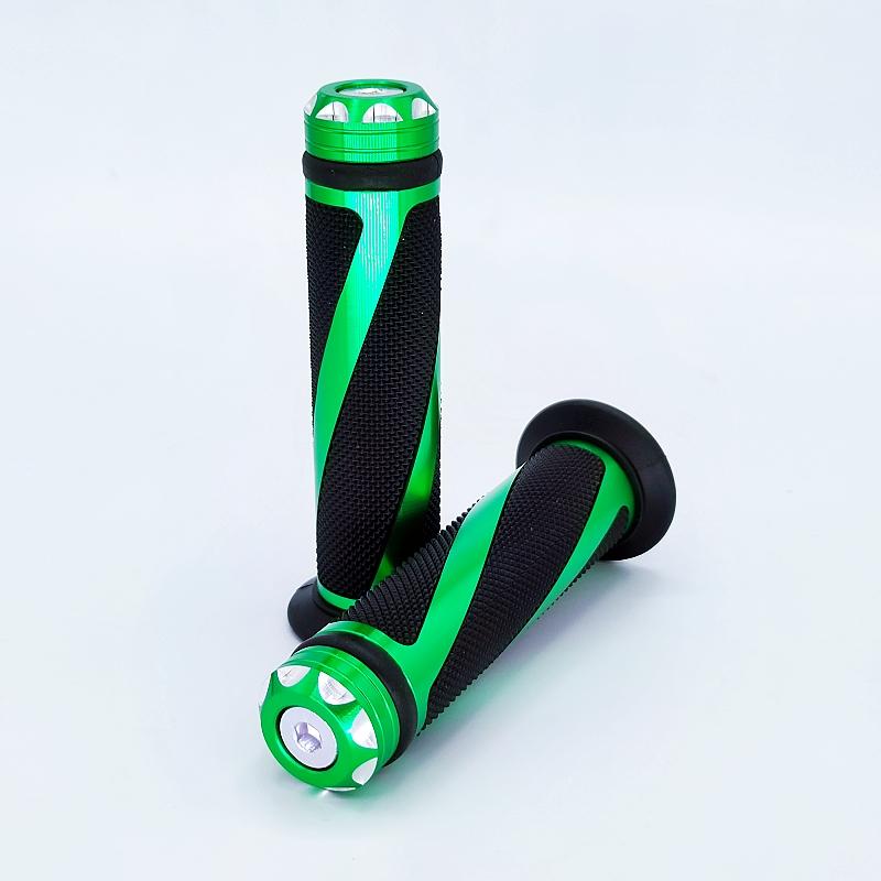 CNC Aluminum Alloy Modified Handle Bar Throttle Handlebar Grips for Motocross Dirt Bike Motorcycle зелёный