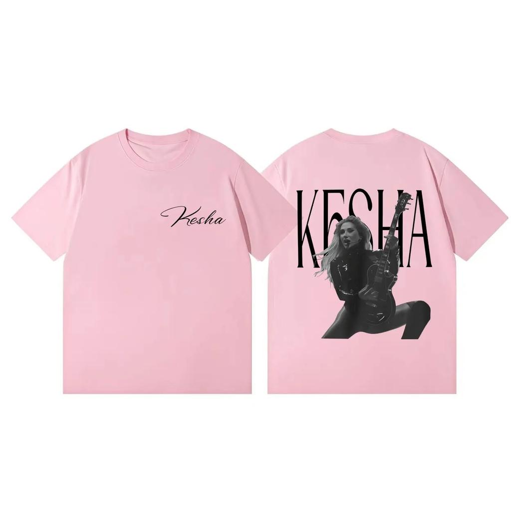 Summer Casual Fashion Loose T-shirts Kesha The Freedom Tour 2026 Merch T-shirt Unisex Women Vintage Aesthetic Short Sleeve T Shirts