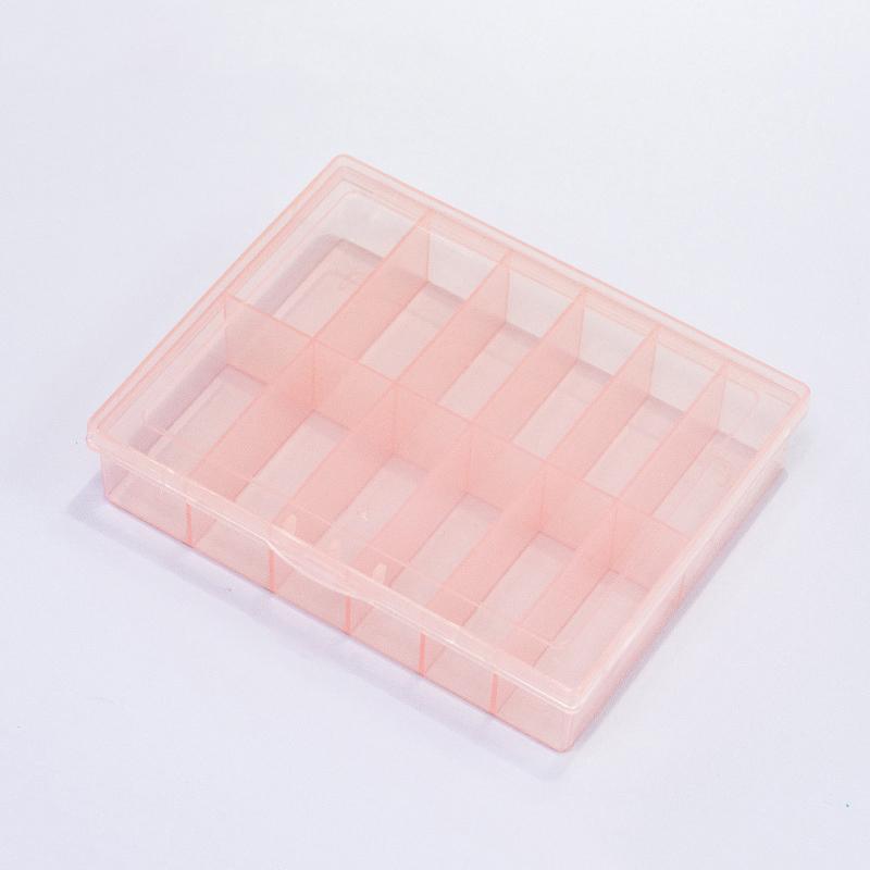 12 Grids Transparent Empty Nail Foils Storage Box Plastic Jewelry Beads Gems  False Nail Art Tips Box Case Organizer
