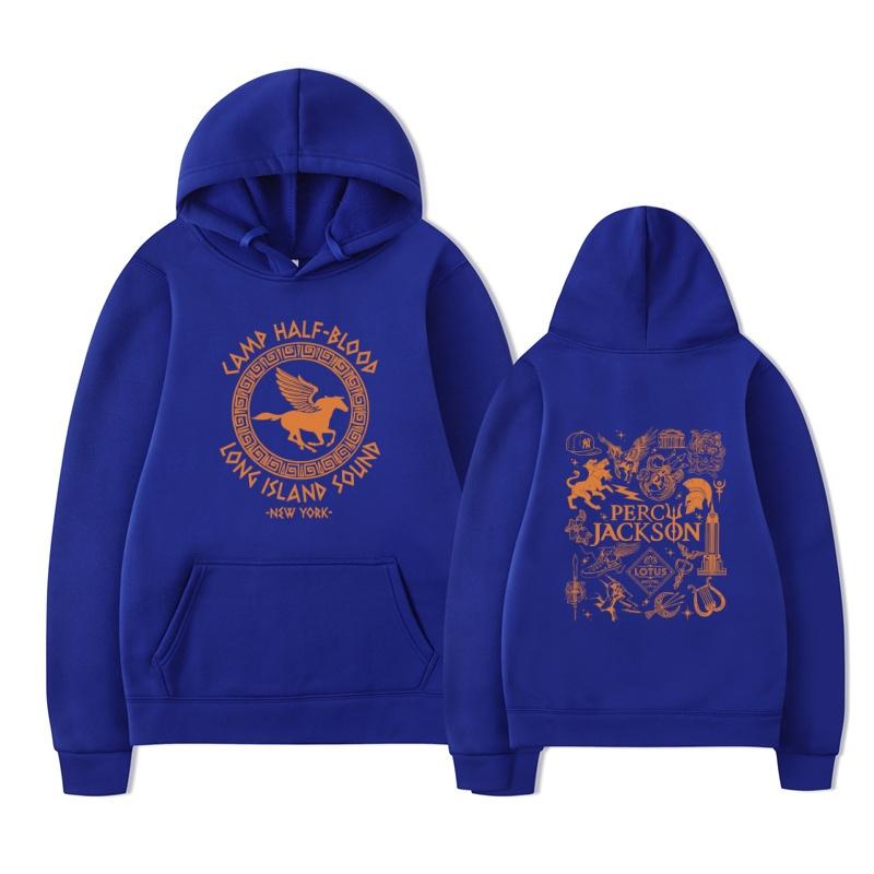 Camp Half Blood Long Island Sound Percy Jackson Hoodie Harajuku Men's Casual Fashion Streetwear