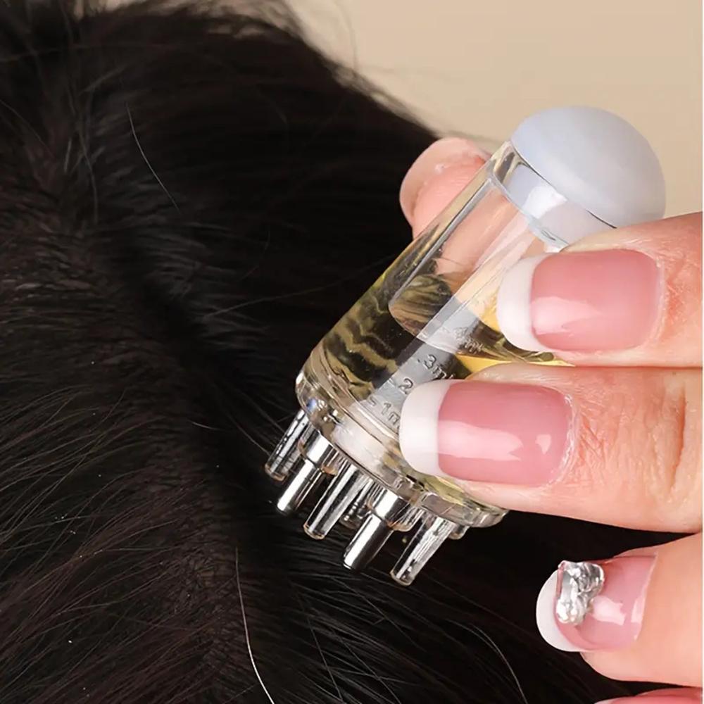 1/2/3pcs Hair Growth Essential Oil Applicator Bottle & 1ml Scalp Massage Comb Set - Anti-Loss Scalp Care Tools for All Hair Type