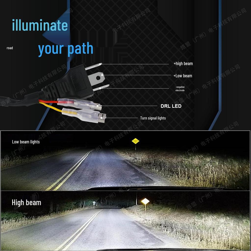 7-Inch LED Headlight for Wrangler, Motorcycle, or Off-Road Vehicle