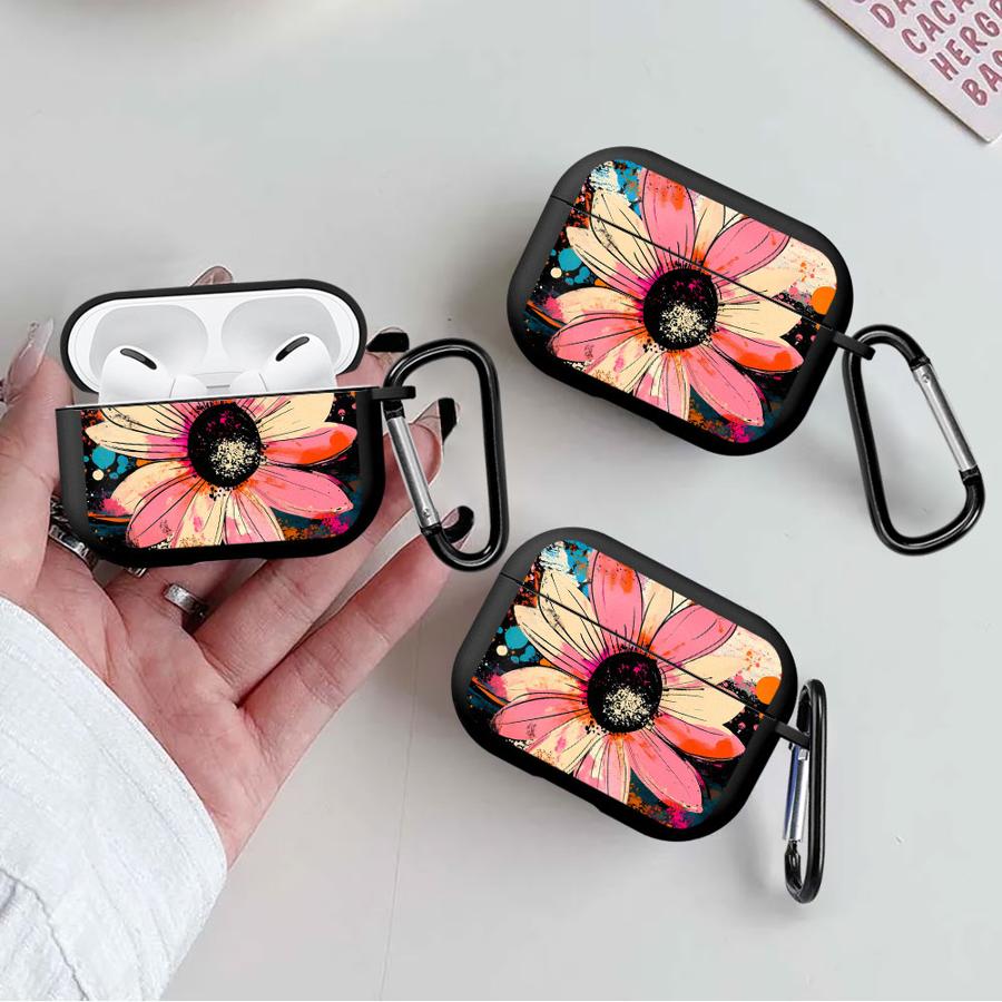Graffiti Daisy Flowers Earphone Cases Cover Case For Airpods Pro2 4 Pro3 1 Pro 2 3