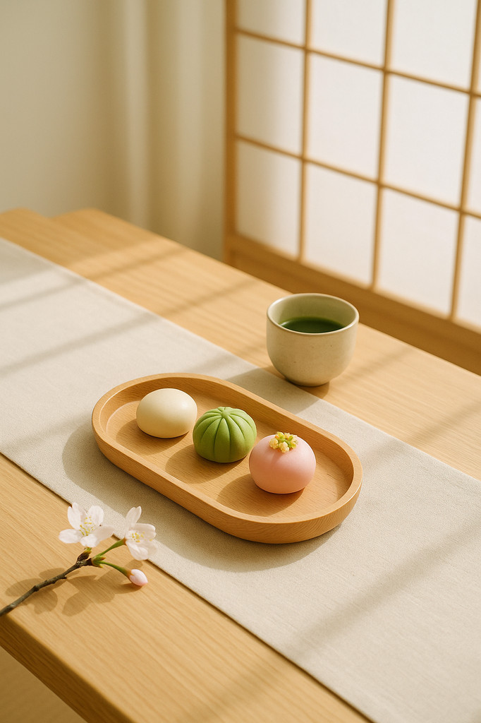 WIKHOSTAR Wooden Dessert Plate Tableware Solid Wood Round Dessert Plate Japanese-style Wooden Tray Snack Plate Dried Fruit Plate Tea Tray