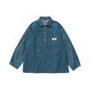 Human Made Denim Work Shirt Indigo Unisex Streetwear HM24SH004