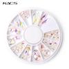 kads AB-Basis, klare Farbe, Nail-Art-Strasssteine ​​für Maniküre, Strass-Dekor, Nail-Art-Dekorationen, Beauty-Zubehör, Aufkleber