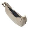 Fendi Graphy Gold Logo Zipper Closure Leather Crescent Bag Women Handbags Pigeon-Gray 8BR798A5DYF1JCT