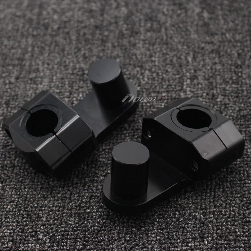 Anodized 2 Inch Pivoting Motorcycle Handlebar Riser For 7/8" 22mm Fat handleBars Clamp Universal