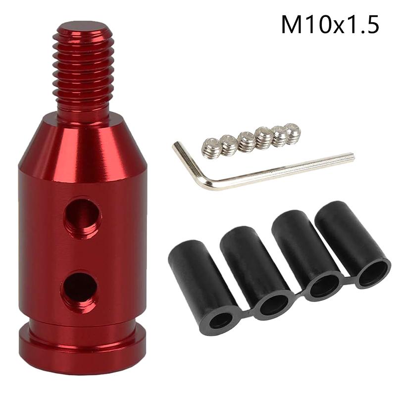 Universal Car Auto Aluminum Gear Shift Knob Adapter For Non Threaded Shifters