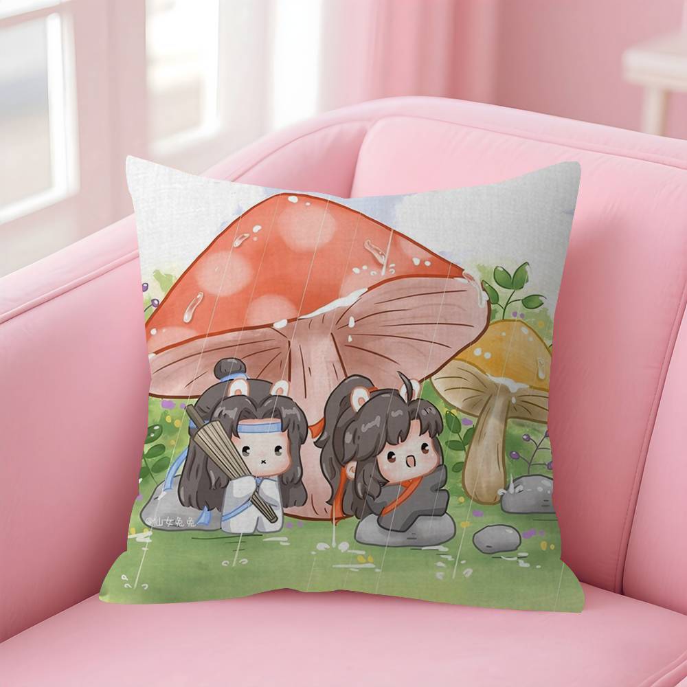 Anime Mo Dao Zu Shi Pillow Cover Sofa Cushion Cover Home Room Decoration Children Gift