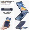 For Samsung Galaxy Z Flip7 5G Kickstand Case Hinge Protection Hard PC Phone Cover Built-In Screen Film