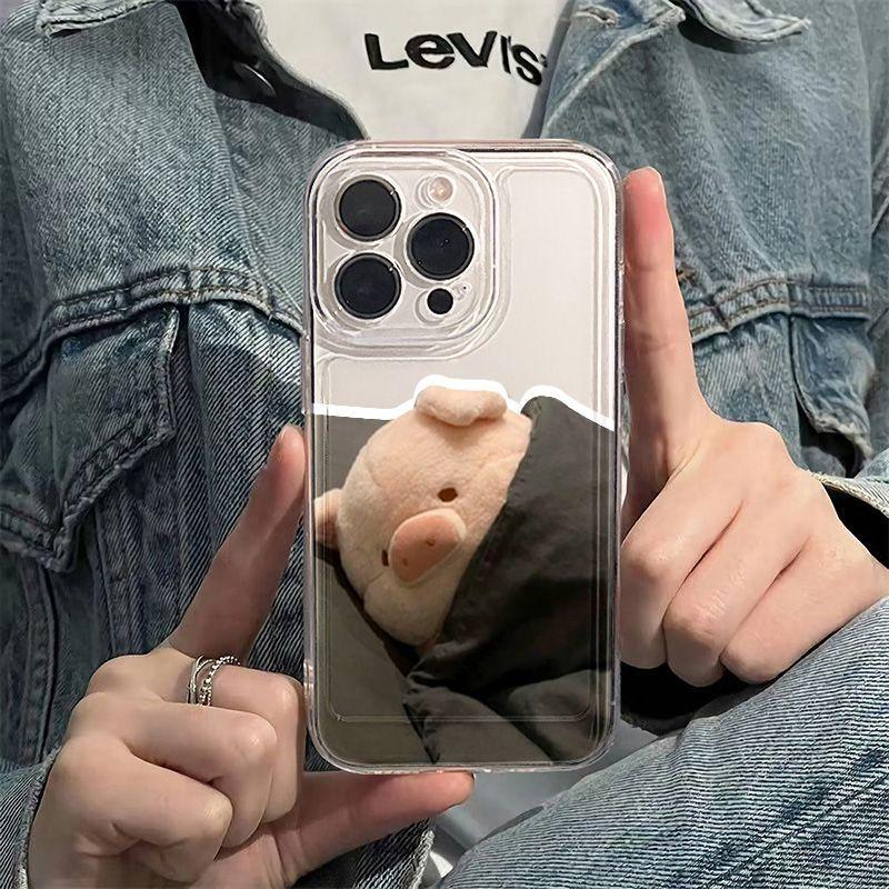 Sleeping Pig Applies To iPhone17promax Apple 16 Mobile Phone Case 14/13 Cute 15 Anti-drop Protective Case