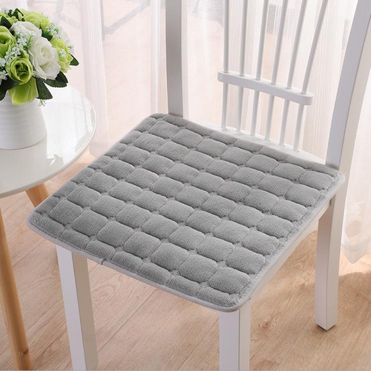 Thick Cotton Chair Cushion Comfortable Sitting Buttocks Chair Cushion Non-slip Seat Pad Super Soft Cushion for Home Office Decor