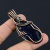 Sodalite Pendant Handmade Gemstone Jewelry, 999 Copper Wire Wrapped Pendant ,Unique Design Jewelry Pendant