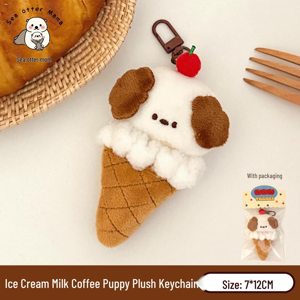 Creative Plush Bread Doll Keychain: Versatile Girlish Ornament for Backpack