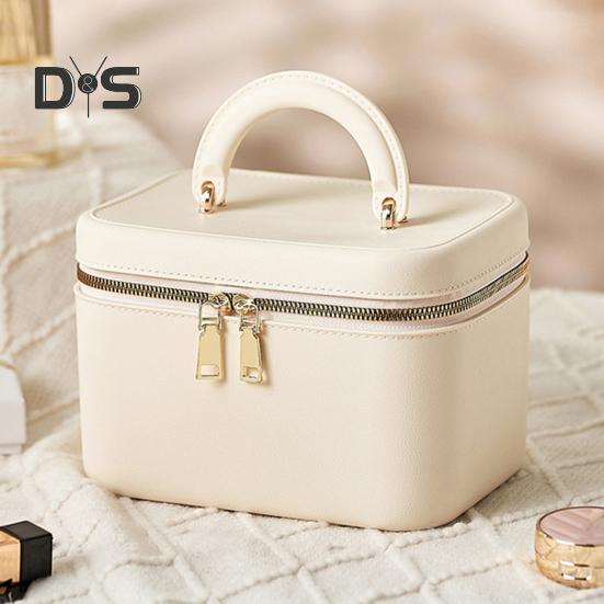 Travel Toiletry Bag with Handle Large Capacity Zipper Closure Waterproof Portable Cosmetic Bag Makeup Organizer