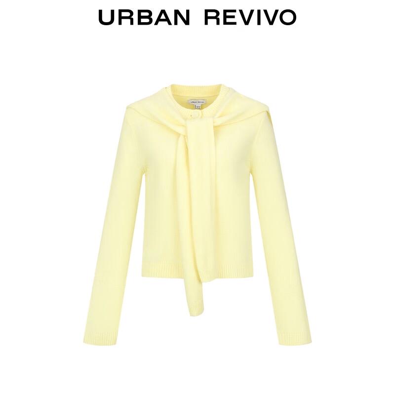 UR Women's Shawl-Style Tie-Front Knit Cardigan