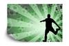 Photomural Football Player Silhouette Structural Vinyl 312x219