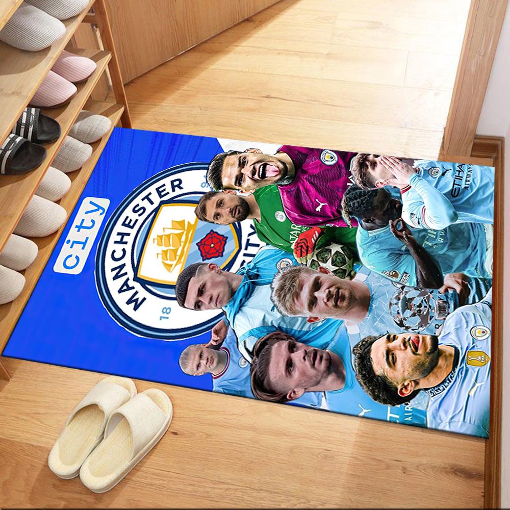 Manchester City Area Rug Design For Bedrooms Outdoor Dormitory Study Room Antislip Carpet Anime Office Decor Best For Christmas