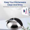 Mocny Środek do Czyszczenia Garnków i Patelni ze Stali Nierdzewnej Silny Odtłuszczacz i Żel do Usuwania Czarnych Osadów Czyszczenie Przypalonych Spodów Naczyń Kuchennych
