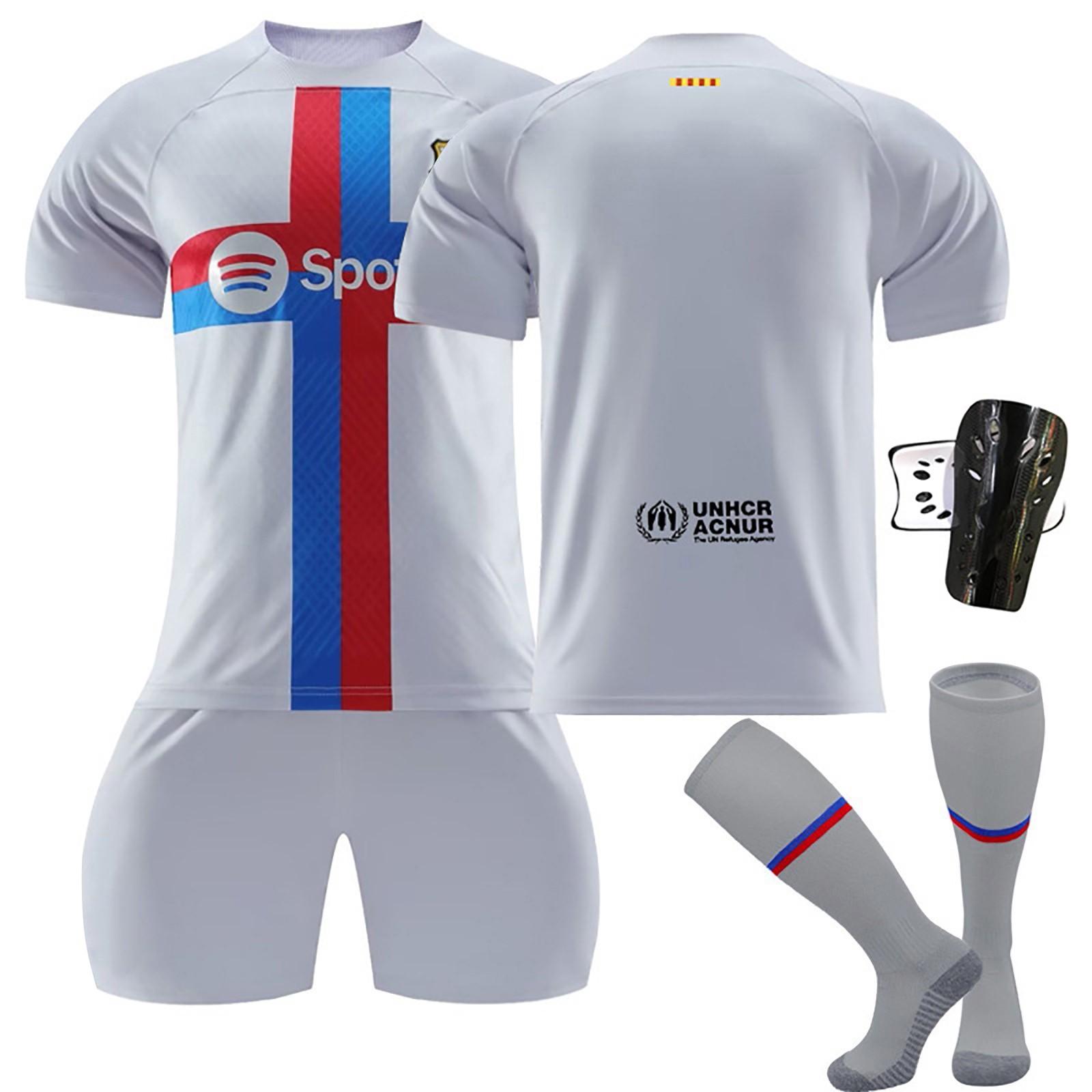 

Комплект детского футбольного тренировочного костюма 22/23 «Барселона» Second Away 28