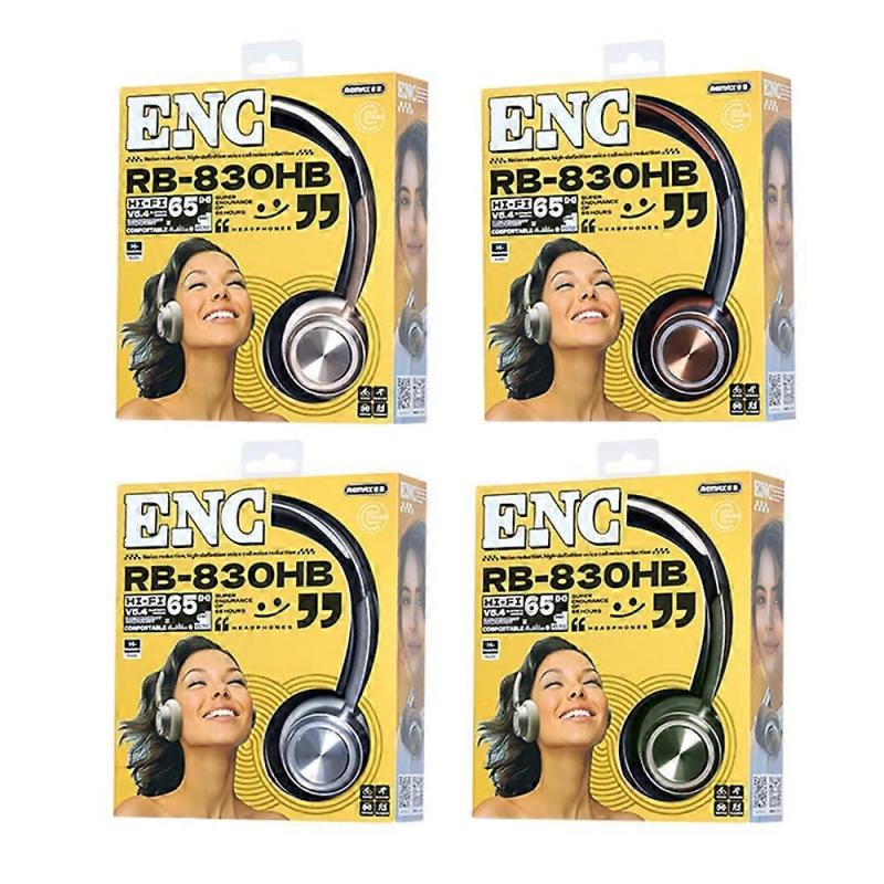 REMAX RB-830HB Wireless Headphones Retro Portable On-Ear Bluetooth Headset with ENC Noise Cancellati