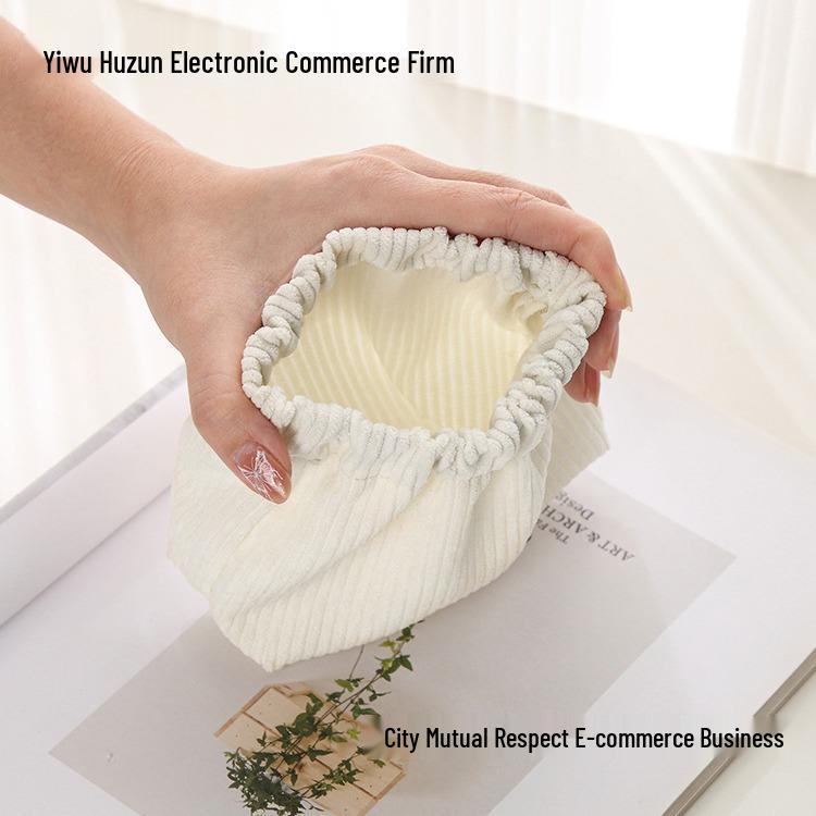 Kord Samt Druckknopf Kosmetik- & Schmuckbeutel