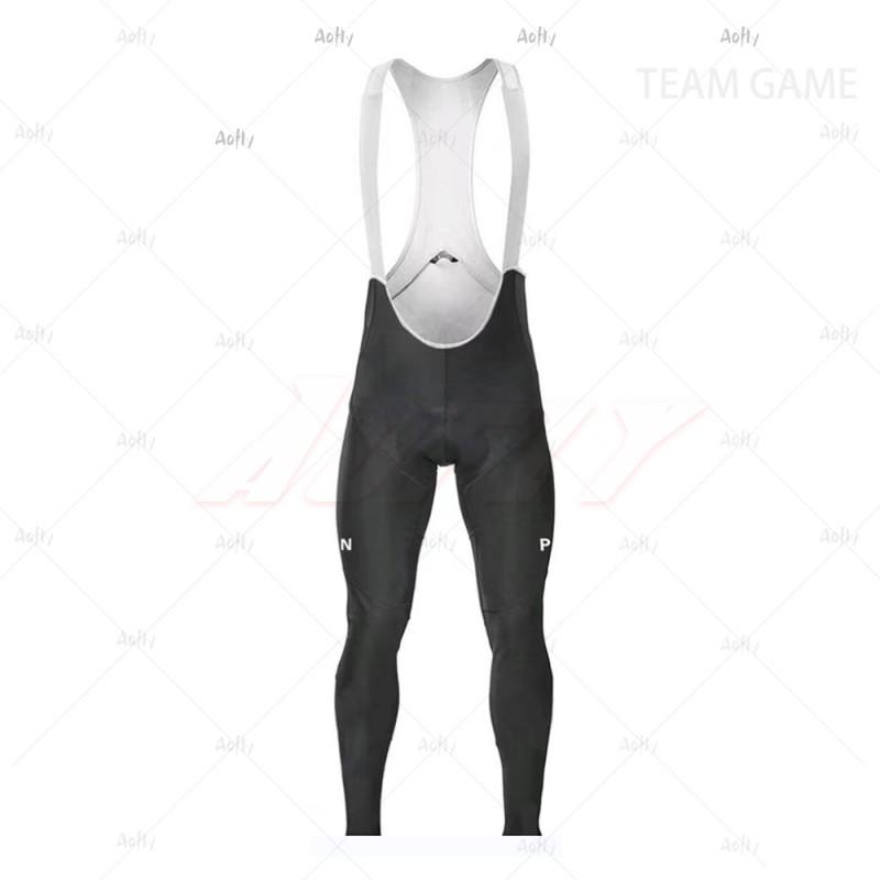 Mens Thermal Fleece Cycling Jersey Bib Tights Set Winter Long Sleeve Bike Riding Outfit