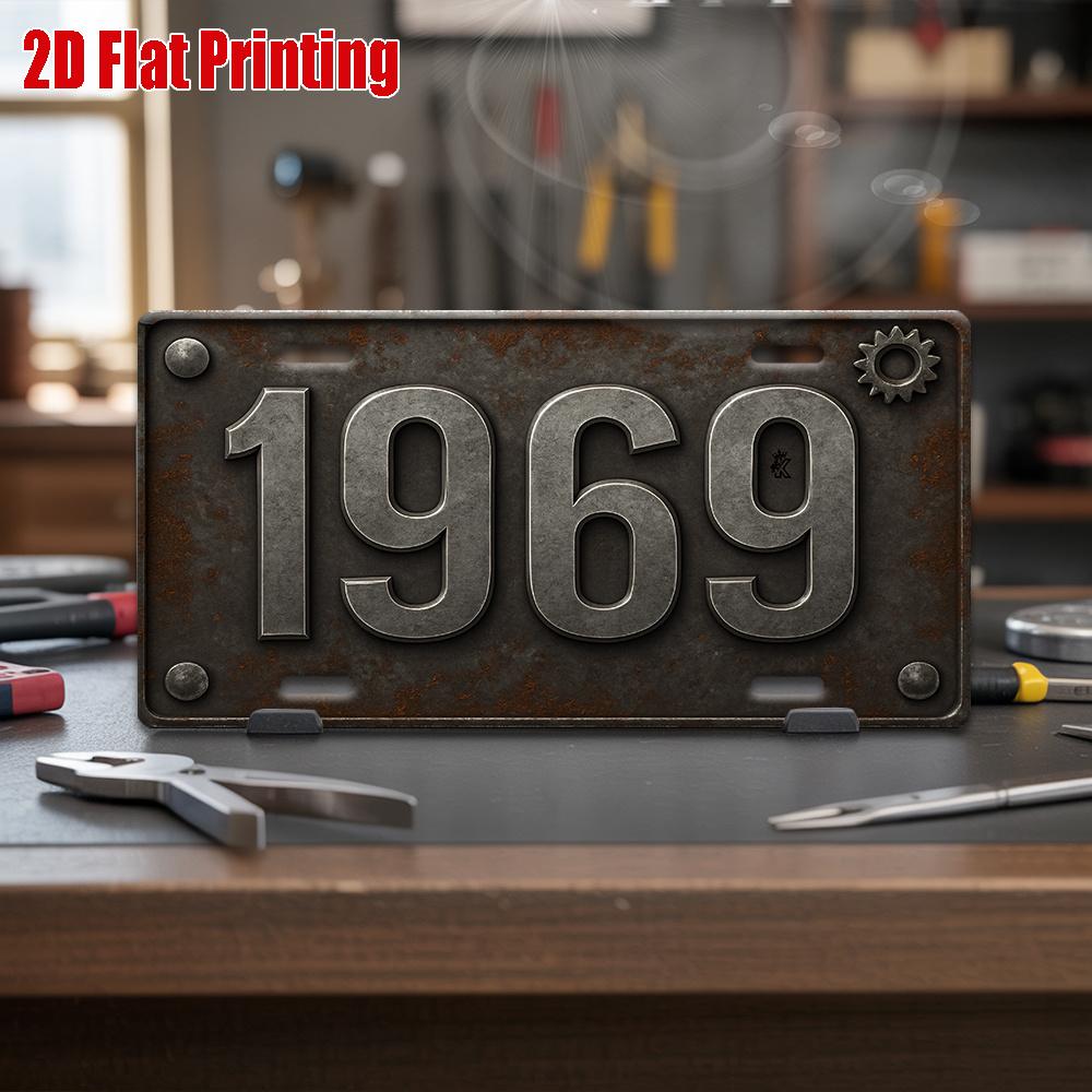 

D Flat pc for Decorative Use Only Metal Style Number Metal Sign Decorative Plaque And Sign (cm xcm) Vintage 15x30cm(5.9x7.8inch)
