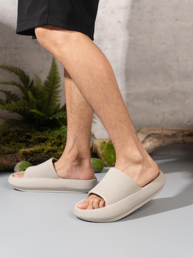 Men's Comfort Slippers One-Time Molded Non-Slip Wear-Resistant Home Indoor Outing Walking Casual Slippers