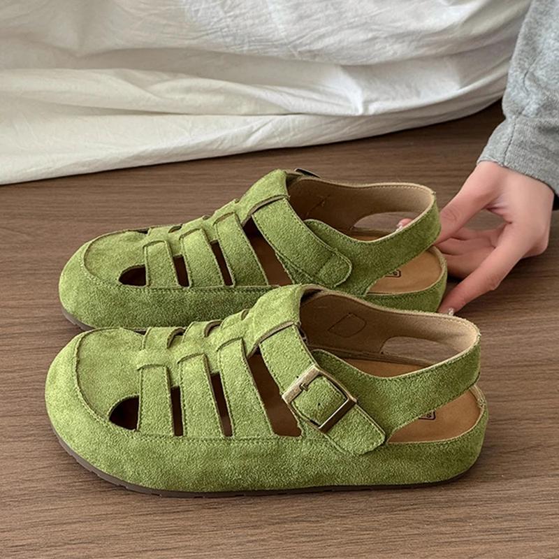 Fashion Flats Women's Sandals Fashion Hollow Designer Shoes Casual Slingback Slippers 2025 Summer Flip Flops Trend Sandalias De Mujer