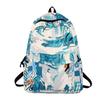 Schoolbag1011 new backpack personality graffiti couple backpack Japanese Harajufeng junior high school student schoolbag wholesale
