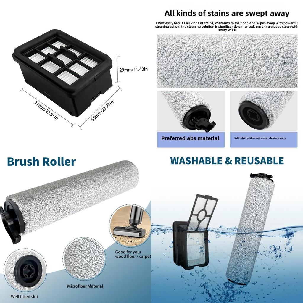 Para Bissell Crosswave Hf3 3649a Accesorios para Limpiador de Suelos Cepillo Rodillo Filtro Para Mantenimiento del Hogar