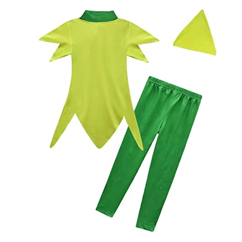 Dressy Daisy Peter Pan Costume with Hat for Boys, Halloween Costume, Party Dress, Size 5-6