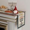 XCHI Happy Hanukkah Chanukah Menorah Six-Pointed Star Doves Table Runner Table Decoration for Party Home Kitchen Dining Holiday Decor 13x72 Inch