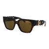 Fashionable and Casual Acetate Frames, Irregular Sunglasses, Women's 3438321 0VE440910873-Brown 53