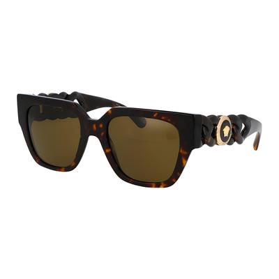 Fashionable and Casual Acetate Frames, Irregular Sunglasses, Women's 3438321 0VE440910873-Brown 53